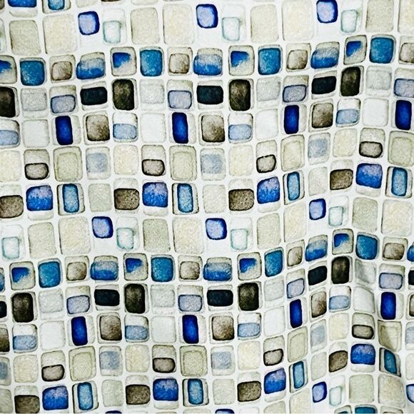 Luchiano Visconti Shirt Multicolor Geometric Button Up Long Sleeve Sz L - Picture 6 of 14